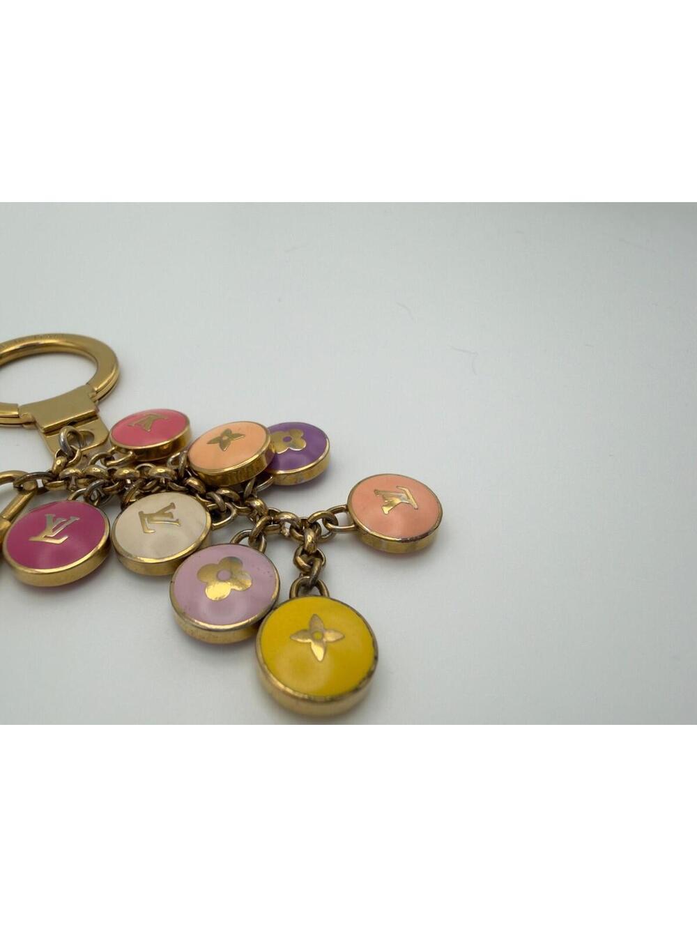 Authentic Louis Vuitton LV Multicolor Porte Cles Pastille Bag Charm Ring Holder - Picture 8 of 9